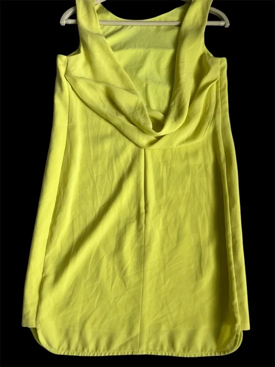 BCBGMaxAzria Neon Lime Sleeveless Shift Dress - Picture 7 of 7
